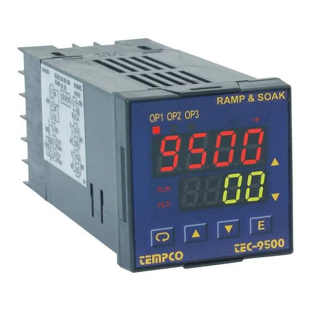 Tempco Temp Ctrl, 90-250VAC, 1/16Din, (2)2AOutput TEC18002