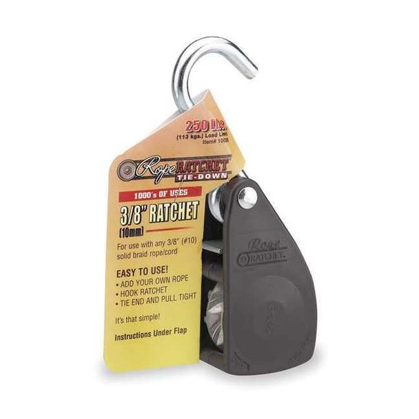 Rope Ratchet Rope Ratchet,Hook,3/8 In.W,Nylon 10026
