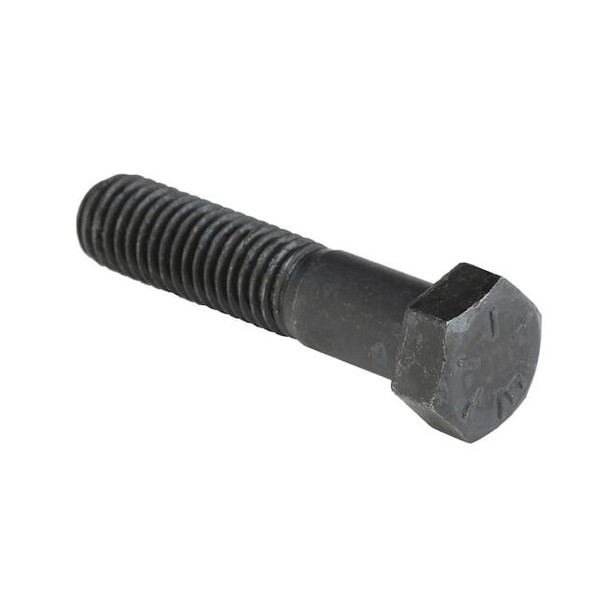 Grade 8, 9/16"-12 Hex Head Cap Screw, Black Oxide Steel, 2-1/2 in L, 10 PK