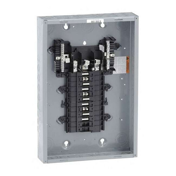 Square D Load Center, 20 Spaces, 125A Amps, 120/240V AC QO320L125G
