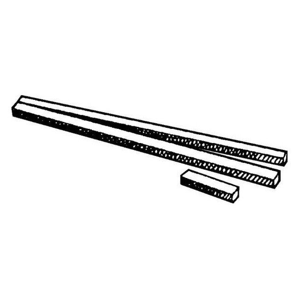 Manufacturer Varies Undersized Machine Key Kit, Square End, Steel WWGDISPMKZC58