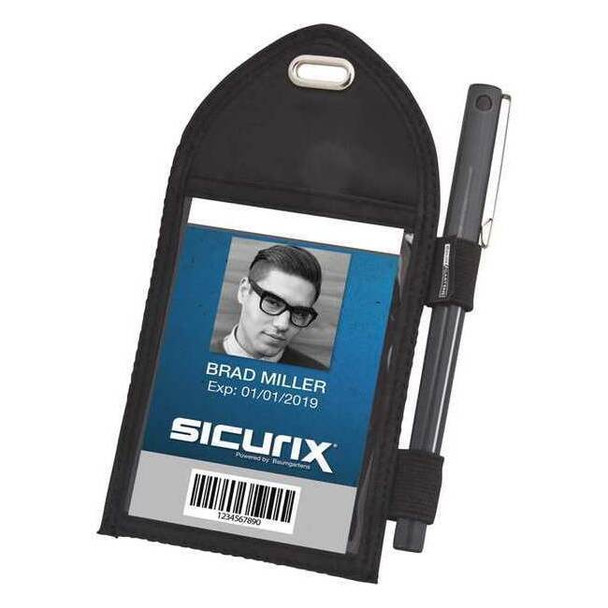Sicurix Badge Holder,Pouch,8 3/8 inH,PK12 BAU 55710