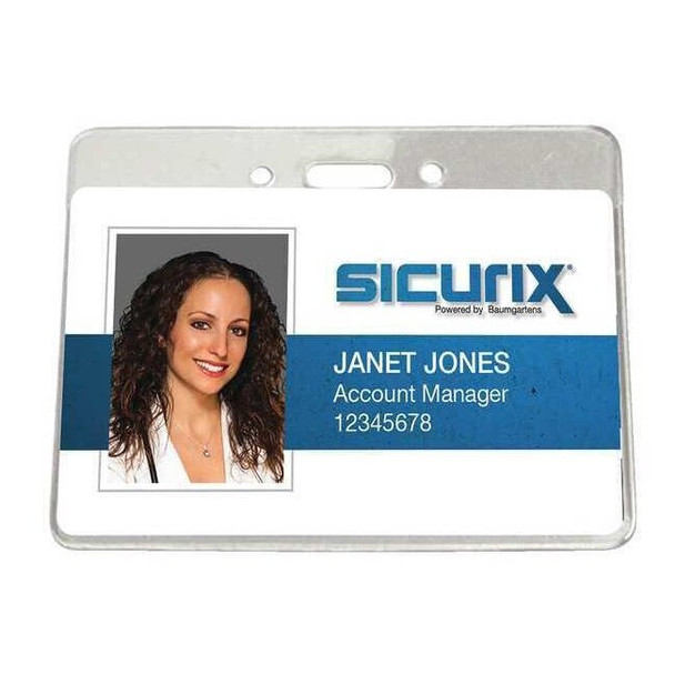 Sicurix Government Badge Holder,Horizontal,PK50 BAU 67870