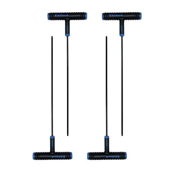 Metric Plain Ball Hex Key Hex Key, 8 mm Tip Size, 9 in Long, 5 in Short, 2 PK