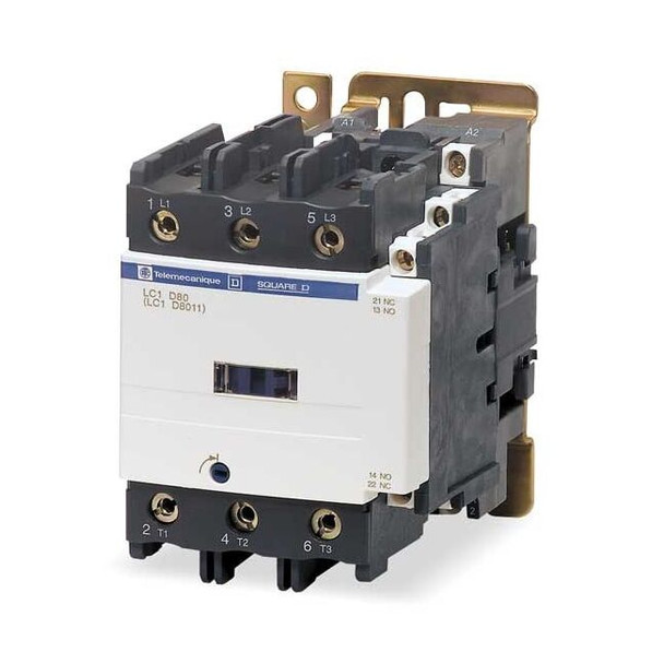IEC Magnetic Contactor, 1NC/1NO, 24V DC, 3 P, Non-Reversing, Screw Clamp