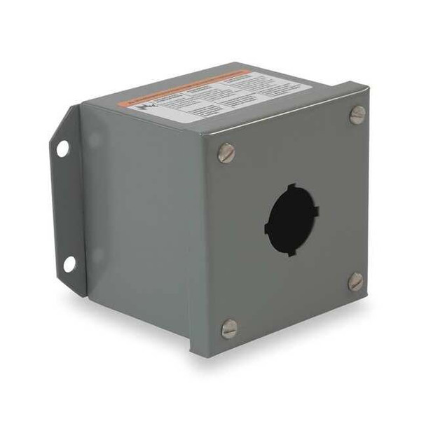 Schneider Electric Pushbutton Enclosure,30mm,5.24 in.,Metal 9001KYAF1