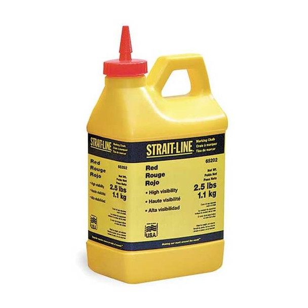 Irwin Marking Chalk Refill,Perm,Red,2.5 lb 65202
