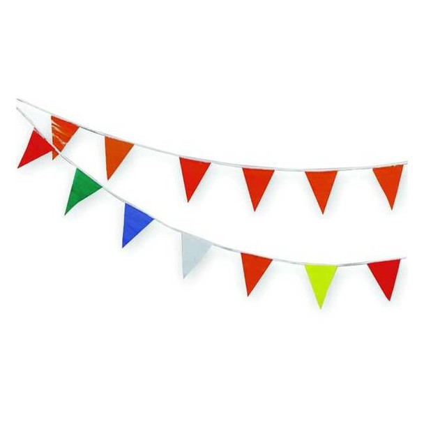 Cortina Safety Products Pennants, Vinyl, Multicolor, 60 ft. 03-403-60