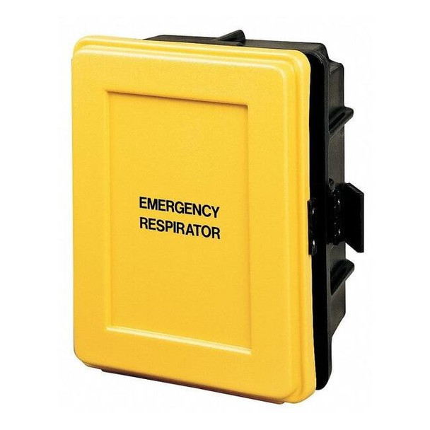 Allegro Industries Respirator Wall Case,Black/Yellow 4500