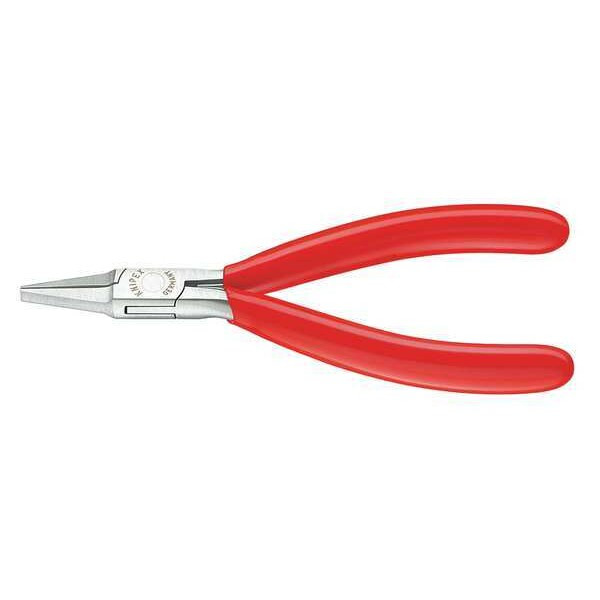 Knipex 4 1/2 in Flat Nose Plier Plastic Coated Handle 35 11 115