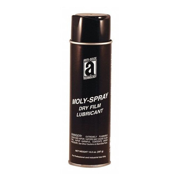 Anti-Seize Technology MOLY-SPRAY(TM) Dry Film Lubricant,14 oz. 12014