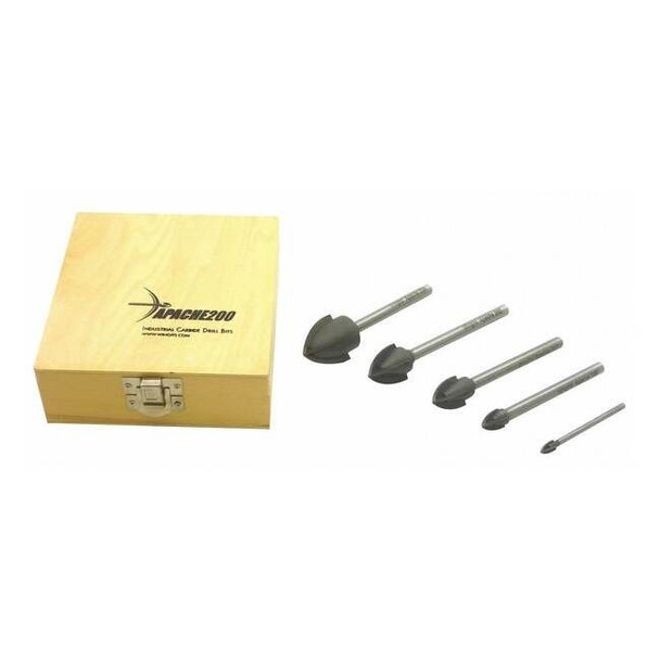 Wingits Apache 200 Drill Bit Kit 1/4", 1/2", 3/4", 1", 1-1/4", 5PK WA2005PCS