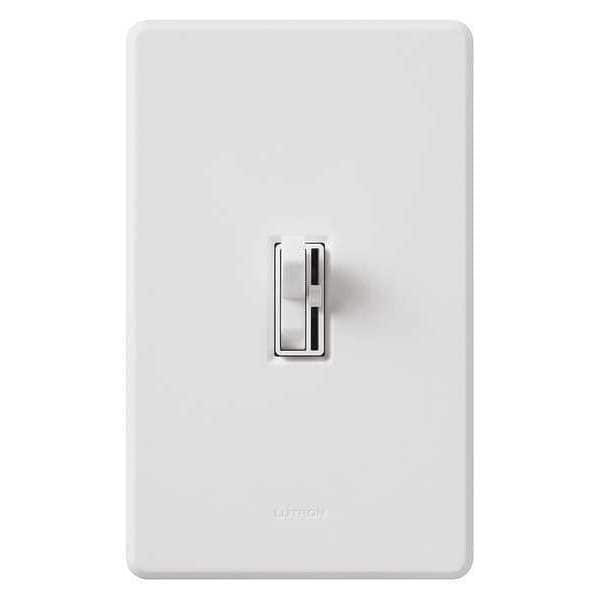 Lutron Lighting Dimmer, 1-Pole, Toggle, White AY-10PH-WH