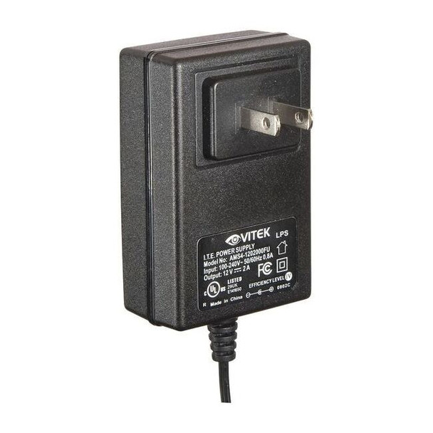 Vitek Power Supply,Output 12VDC,VA Rating 24 VT-12VDC-2000S