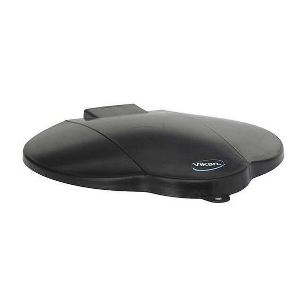 Vikan Round Pail Lid, 12 1/4 in Dia, Black, Polypropylene 56879