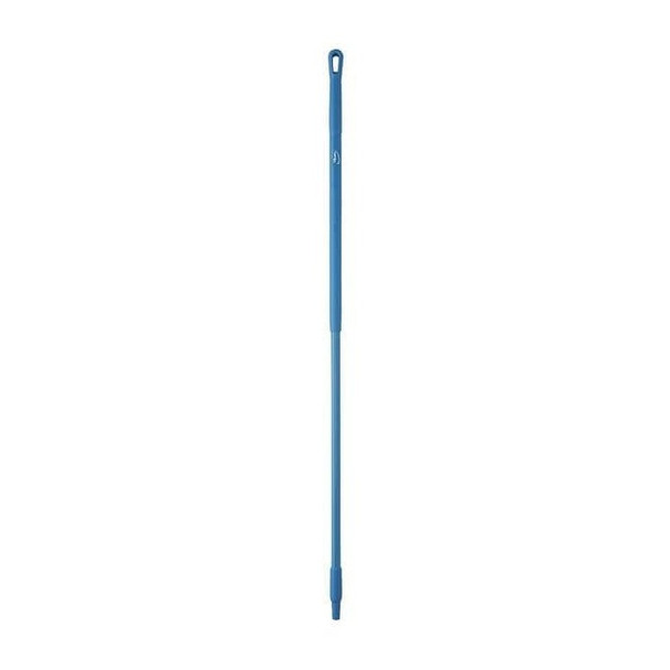 Vikan 59" Color Coded Handle, 1 1/4 in Dia, Blue, Fiberglass 29383