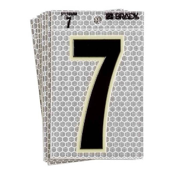 Brady NumberLabel,6inH,3inW,PK10 3020-7