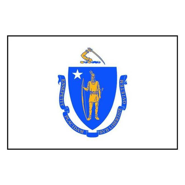 Annin Flagmakers Massachusetts State Flag,3x5 Ft 142460