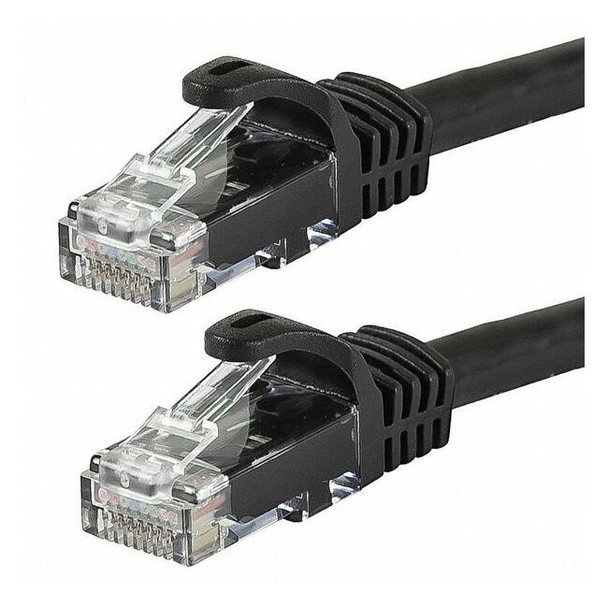 Monoprice Patch Cord,Cat 6,Flexboot,Black,25 ft. 9801