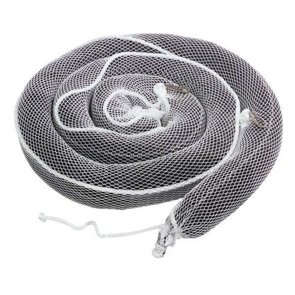 Pig Sorbent Sock, 16 gal, 3 in x 10 ft, Oil, Black, White, 8 PK BOM410