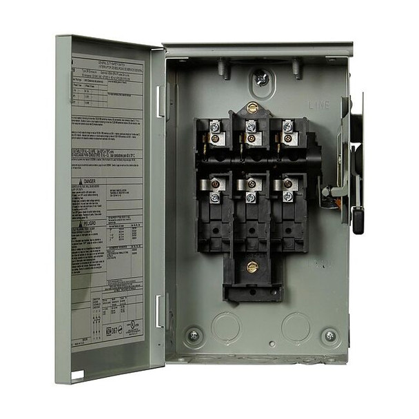 Eaton Nonfusible, Safety Switch, General Duty, 240 V, 3PST, NEMA 3R DG321URB