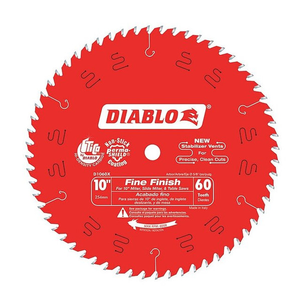 Diablo CircularSawBlade,Carbide,Dia:10" D1060X