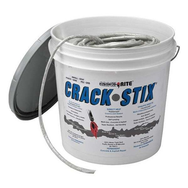 Crack Stix Crack Filler, Pail, Gray, Crack Rite 2061