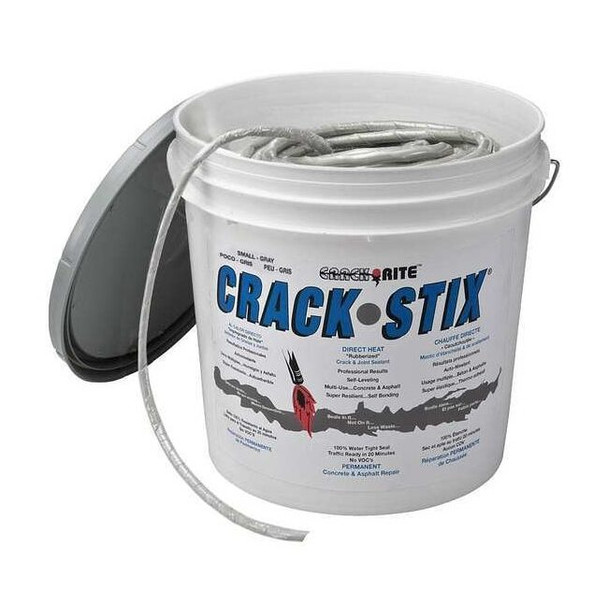 Crack Stix Crack Filler, Pail, Gray, Crack Rite 2061