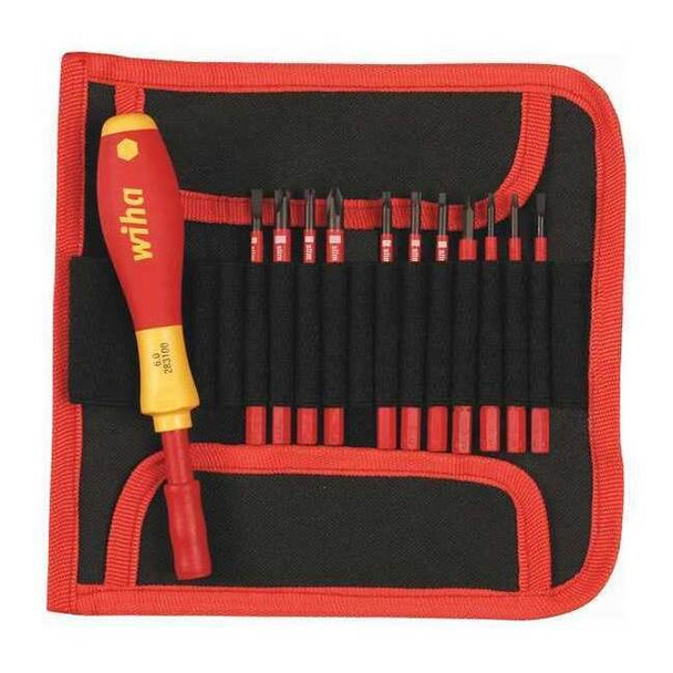 Wiha Multi-Bit Screwdriver,11 1/4 in L 28392