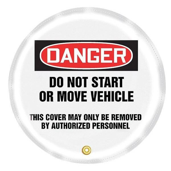 Accuform Steering Wheel Cover,Do Not Start,24 In. KDD831