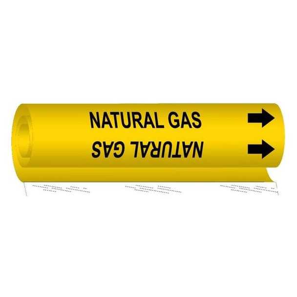 Brady Pipe Markr,Natural Gas,Y,2-1/2to7-7/8 In, 5726-II 5726-II