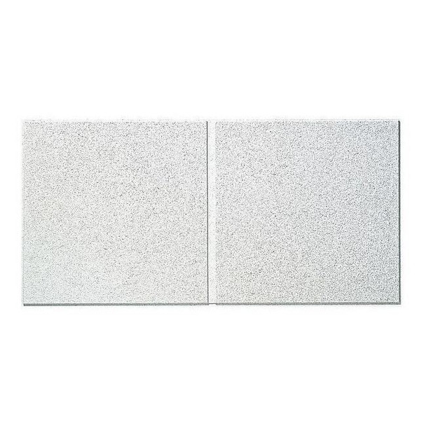 Cirrus Ceiling Tile, 24 in W x 48 in L, Beveled Tegular, 9/16 in Grid Size, 6 PK