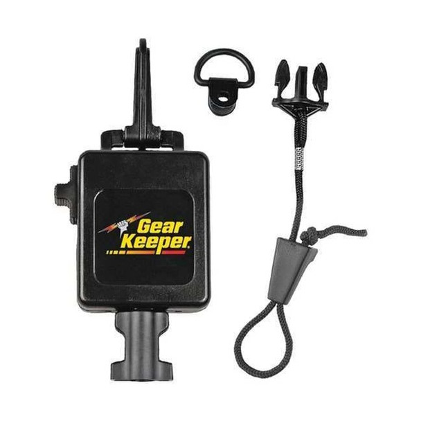 Gear Keeper Mic Retractor,42in. L,Black,Plastic,Snap RT3-4112