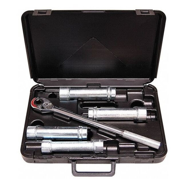 1/2" Drive Deep Socket SAE 5 Pieces 15/16 in to 1 1/4 in , Zinc Plated