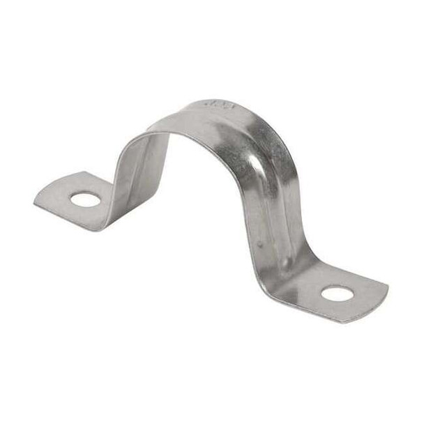 Two Hole Strap, Conduit; Pipe Use, 3 in, 316 Stainless Steel, Polished Brite