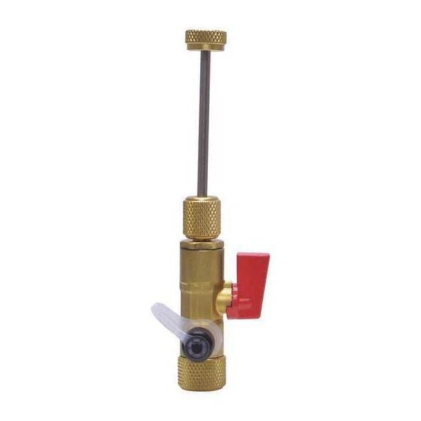 Uniweld Valve Core Remover, 3 7/8 in L, Brass/SS MECT14