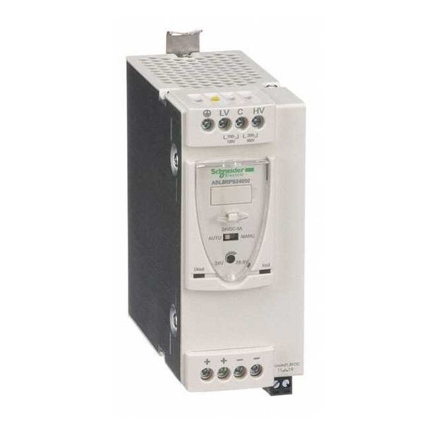 DC Power Supply, 100/120V AC; 200/500V AC, 24V DC, 120 W, 5 A, DIN Rail