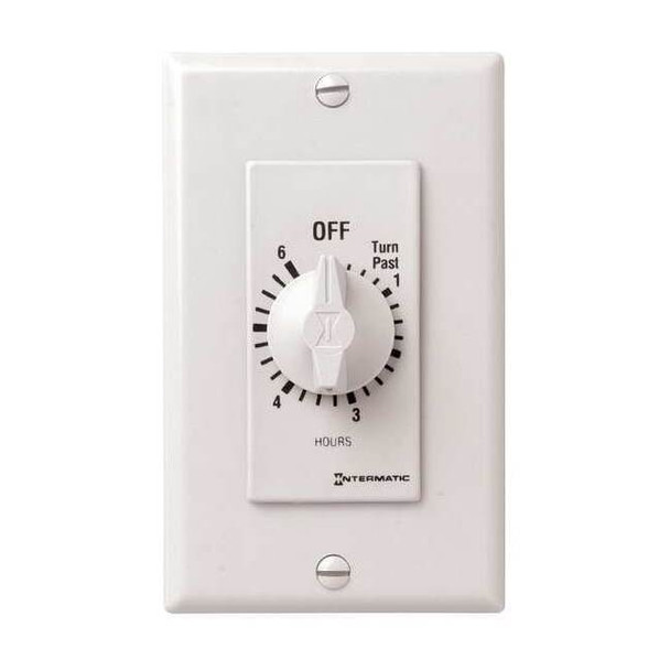 Intermatic Spring-WoundTimer,Wht,277V AC,6 hr,20A FD46HW