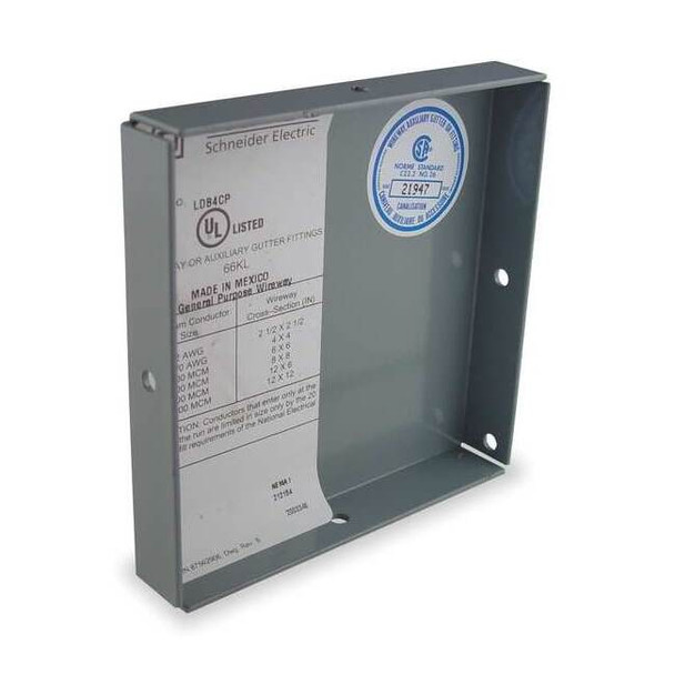 Wireway Closure Plate, 1 Type, NEMA 1 Rating, Steel, ANSI 61 Polyester Powder
