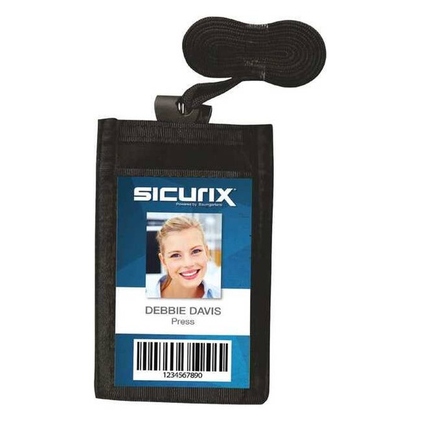 Sicurix Badge Holder,Pouch,9 inH,PK12 BAU 55120