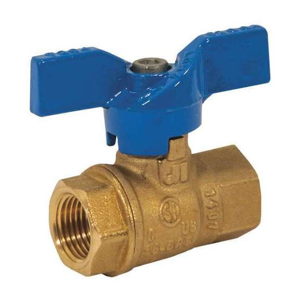 Jomar Valve 3/8" FNPT Brass Gas Ball Valve Inline 101-402