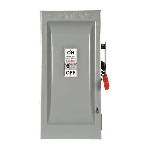 Siemens Fusible, Safety Switch, Heavy Duty, 600 V, 3PST HF363