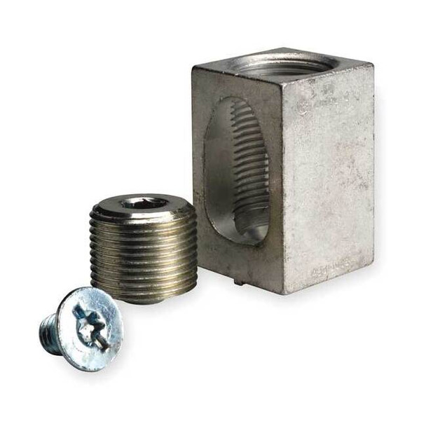 Square D Mechanical Lug, 600 kcmil Max, 1 Conductor, Tin-Plated Aluminum AL400LA
