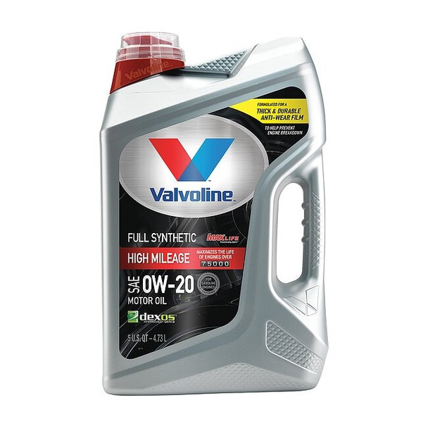 Valvoline Motor Oil,5 qt. Size,0W-20 SAE Grade 881168