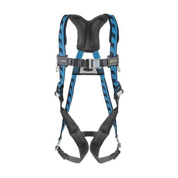 AirCore Full Body Harness, Quick Connect Buckles, Polyester, Blue, Size L/XL