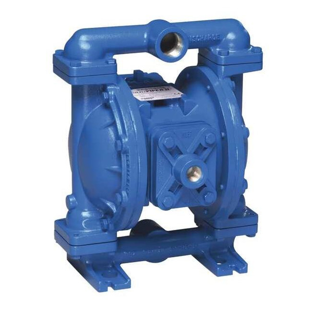 Double Diaphragm Pump, Aluminum, Air Operated, Buna N, 45 GPM