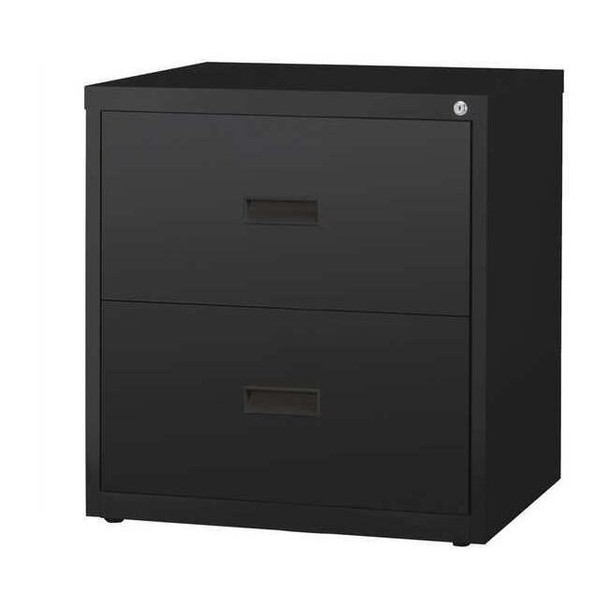 Hirsh 30" W 2 Drawer Lateral File Cabinet, Black,  A4/Legal/Letter 14955