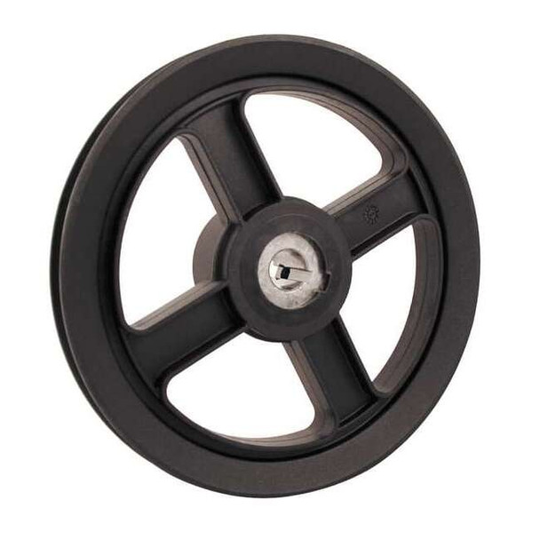 5/8 in Fixed Bore 1 Groove Standard V-Belt Pulley 7.25 in OD
