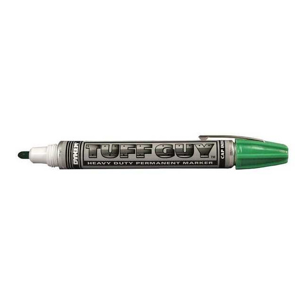 Dykem Industrial Marker, Medium Tip, Green Color Family, Ink 44177