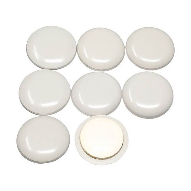 Master Caster Furniture Glides, Self-Stick, Round, 1", PK8 87002